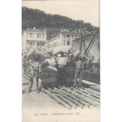 Nice - Débardeurs au Port vers 1900